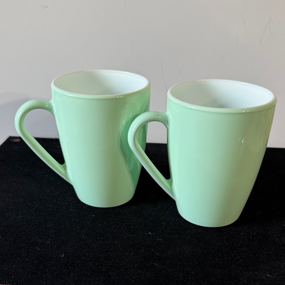 Mint Green Mug Set Bormioli Rocco Icon Mug, 11.5 oz., Opal Glass, Set of 2